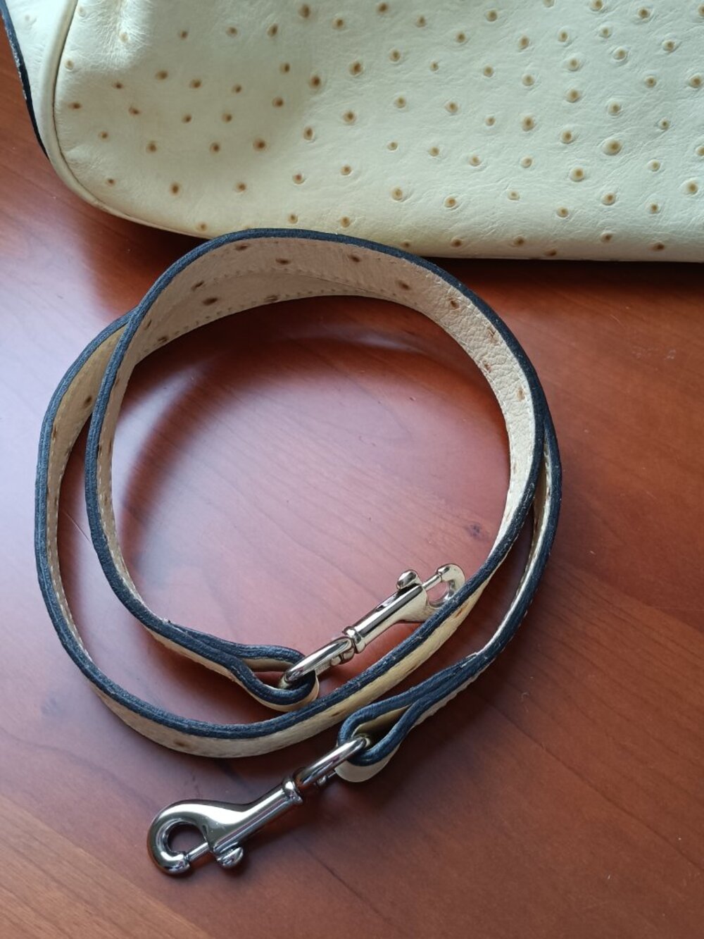 EUC Dooney & Bourke Small Buttercream Yellow Ostrich Satchel - Picture 15 of 16
